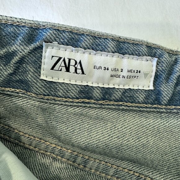 ZARA High-Rise Wide-Leg Jeans (Size 2) - Picture 9 of 9
